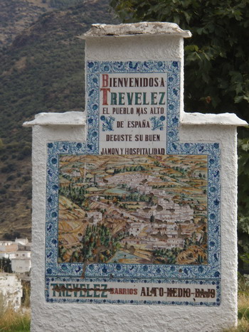 Trevelez City Sign